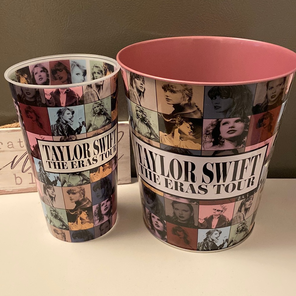 Taylor Swift eras AMC movie popcorn bucket and cup NWOT